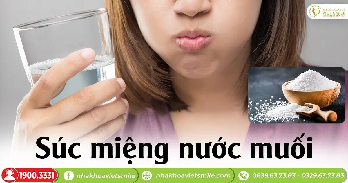 Súc miệng với nước muối hết bị sưng lợi