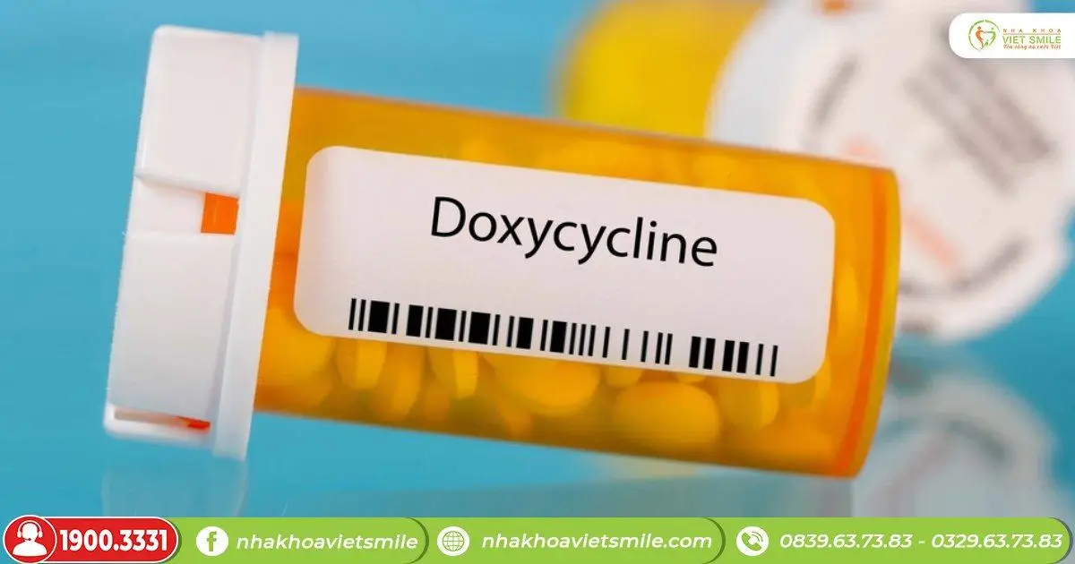 Thuốc Doxycycline chữa sưng lợi răng hàm