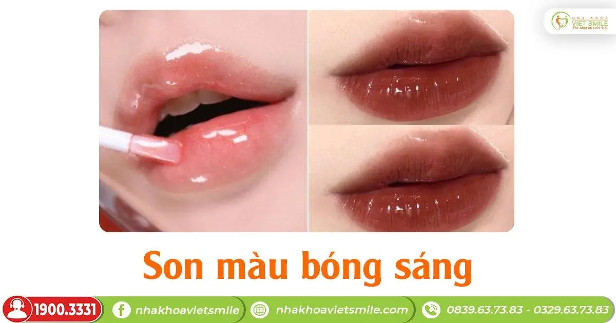 son bóng cho môi dày