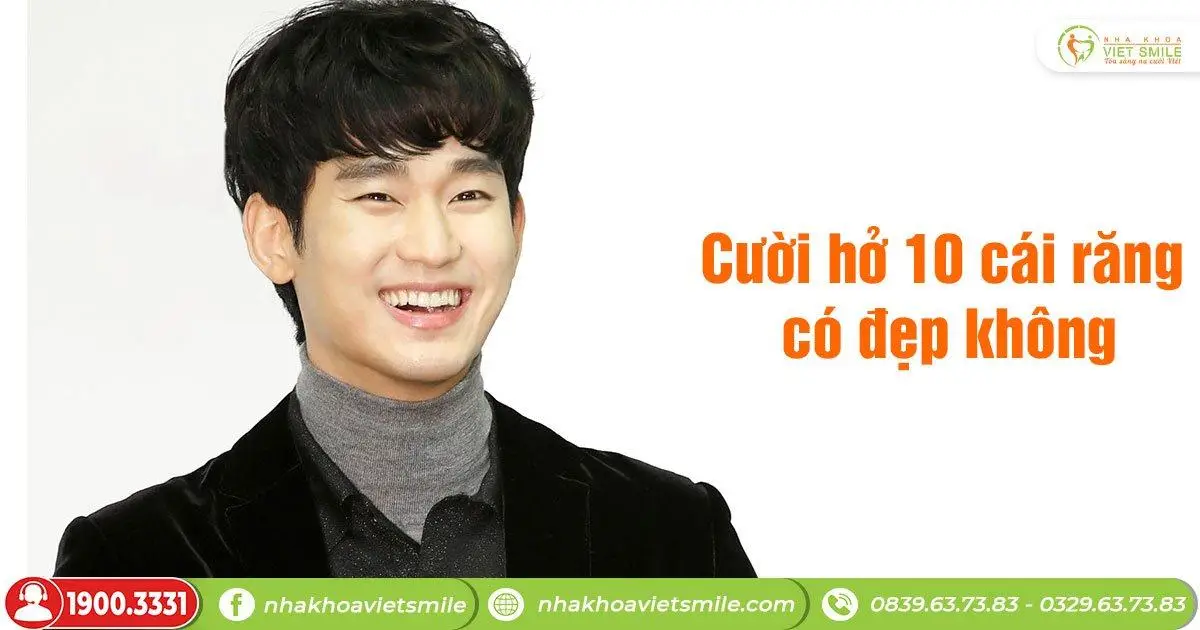 Cười hở 10 cái răng