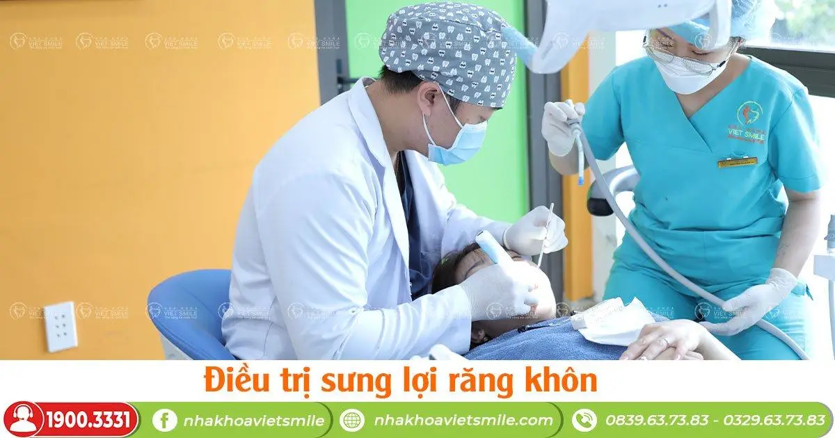 Điều trị sưng lợi răng khôn